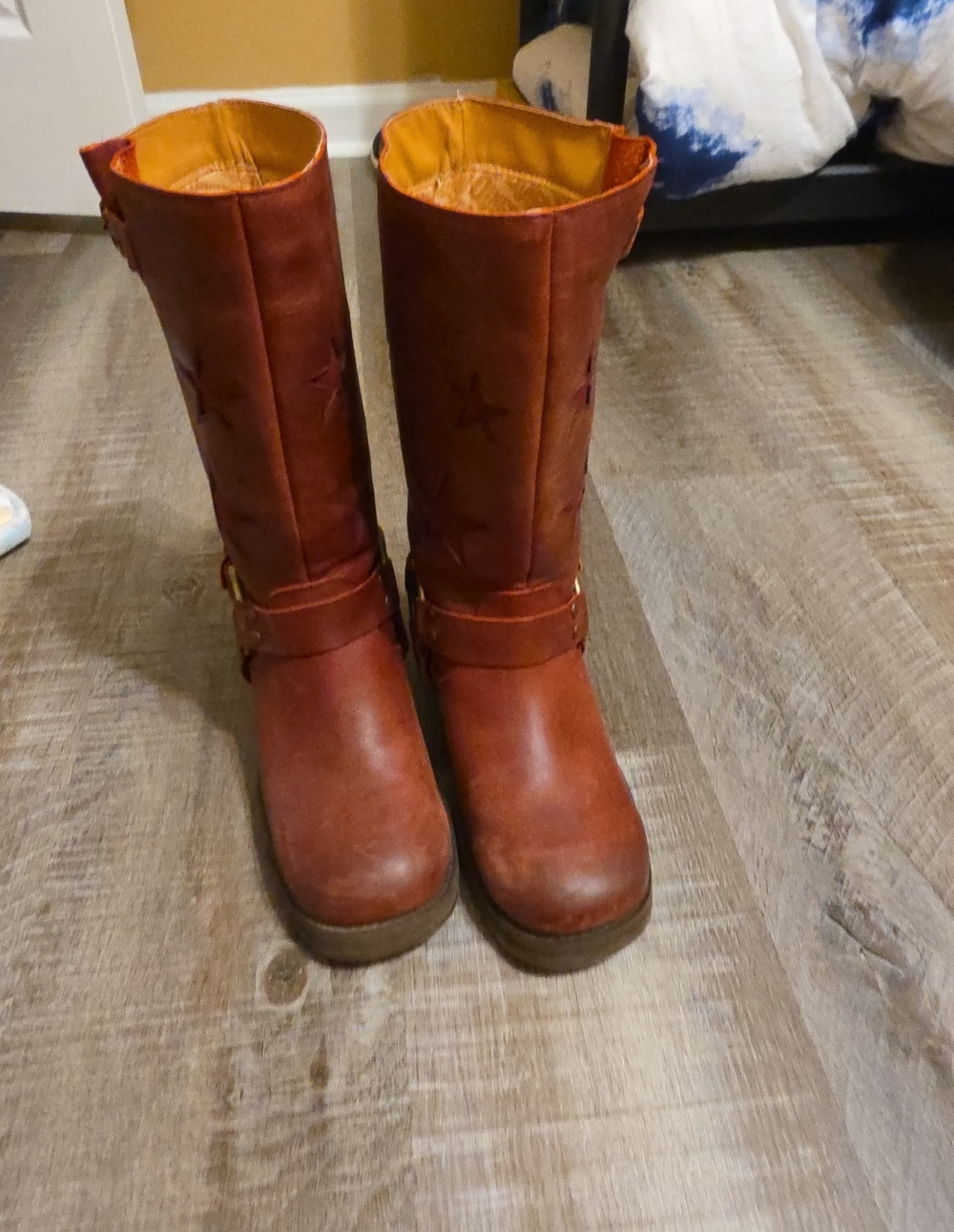 dingo Brown Star-Accent Kids Riding Boots